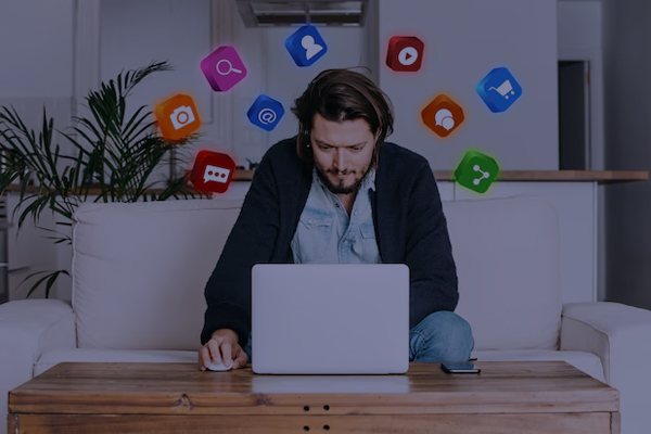 Social media management icon